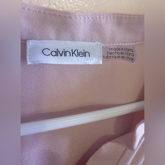 CALVIN KLEIN POCKET TEE top blouse light pink - Picture 9 of 12
